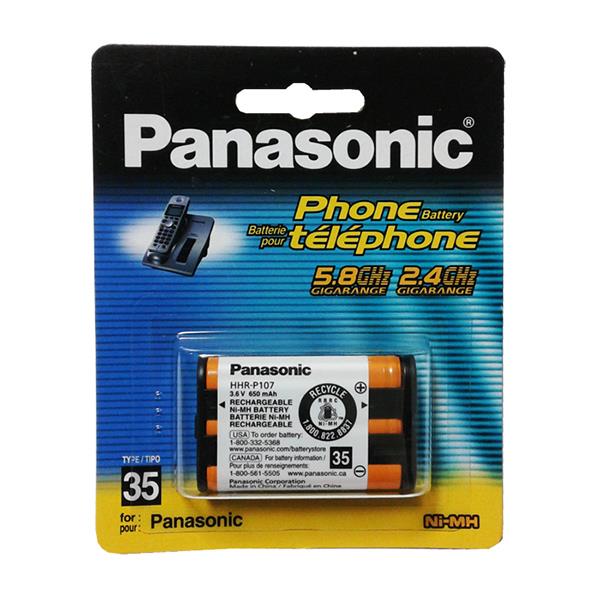 باتری تلفن بی سیم پاناسونیک Panasonic مدل HHR-P107A/1B -3.6V - 650Mah