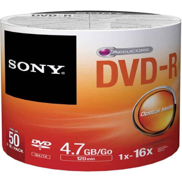 دی وی دی خام سونی Sony پک 50 عددی