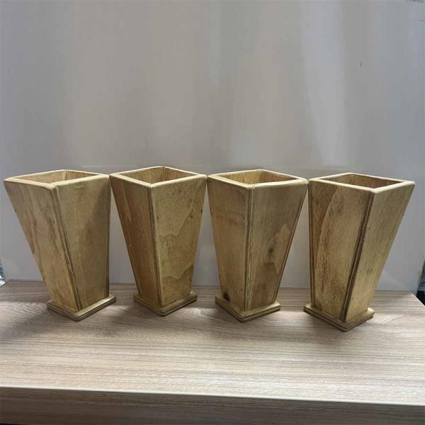 جای گلدان چوبی