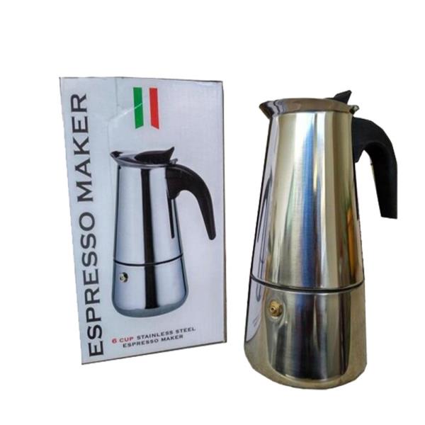 قهوه جوش استیل 6 کاپ ا six cup steel coffee maker